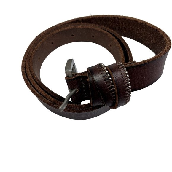 Women’s Time and Tru Brown Dress Casual leather belt Size:M - Picture 1 of 10
